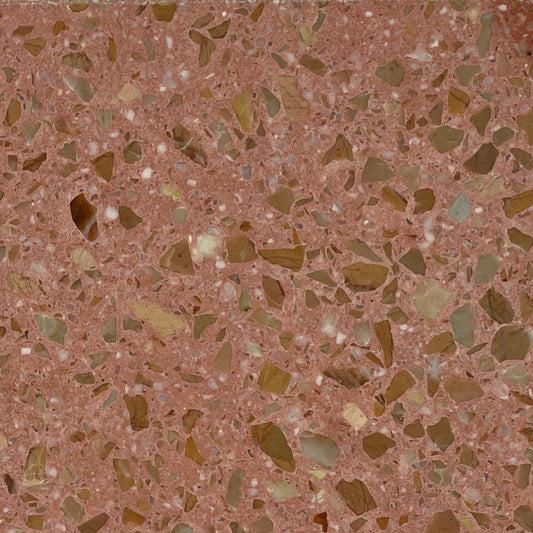 Nougat Red Terrazzo - Small Stone Grains