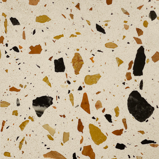 Classic Ivory Terrazzo - Medium Size Stone Grains