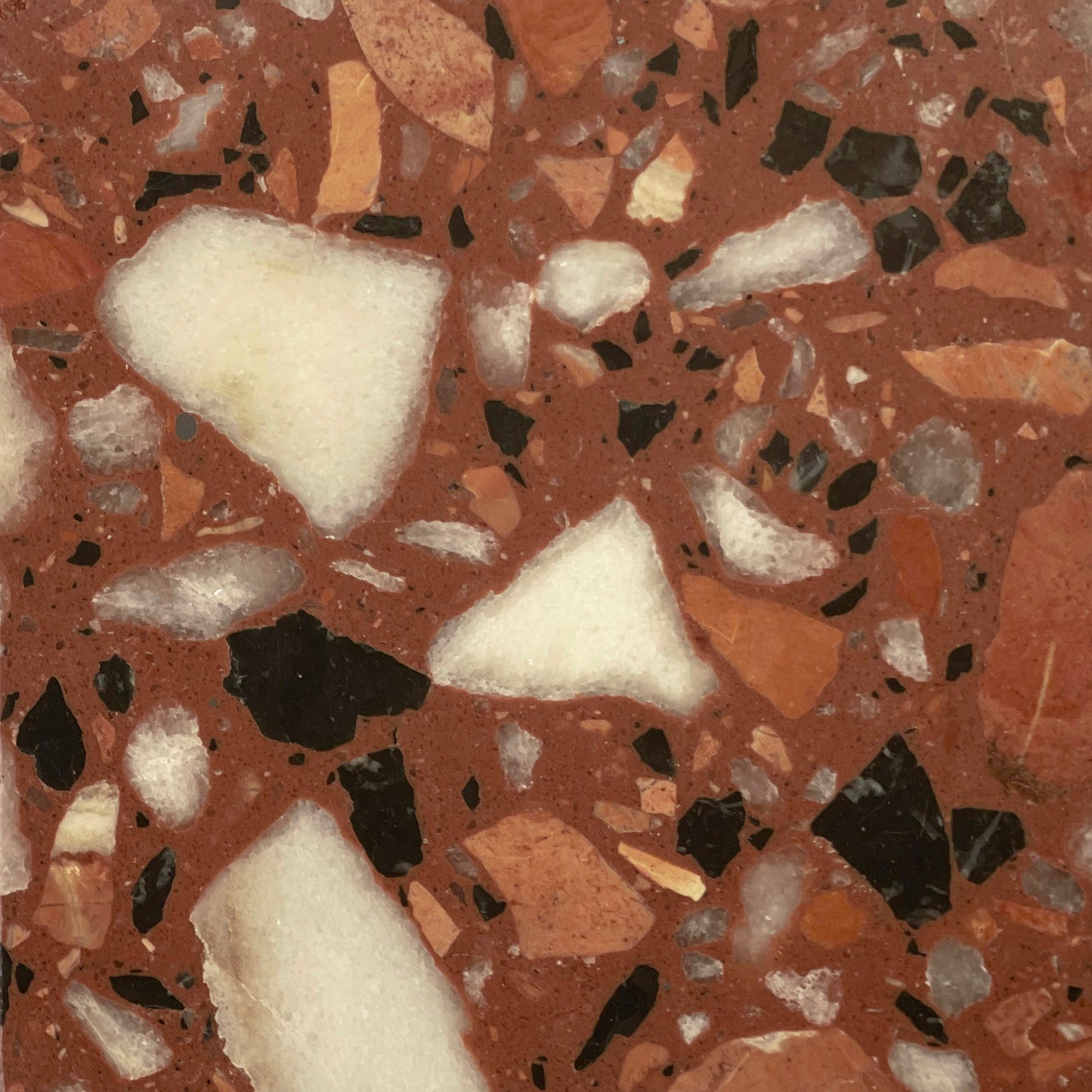 Copper Brown Terrazzo - Mix Size Stone Grains