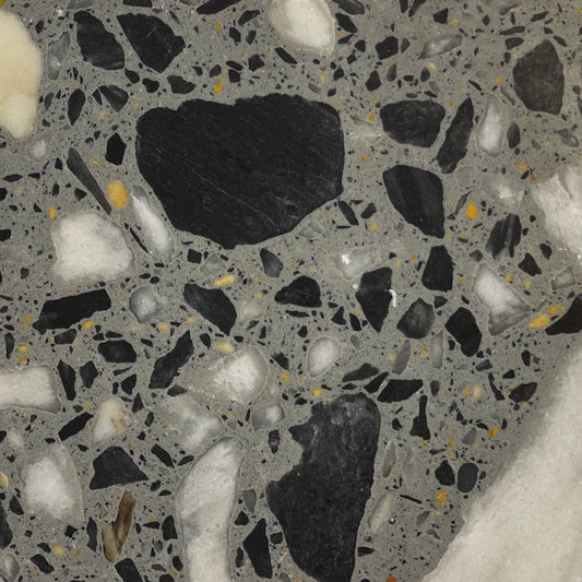 Dusty Gray Terrazzo - Mix Size Stone Grains