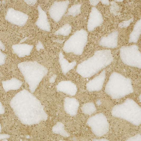 Sand Beige Terrazzo - Medium Size Stone Grains