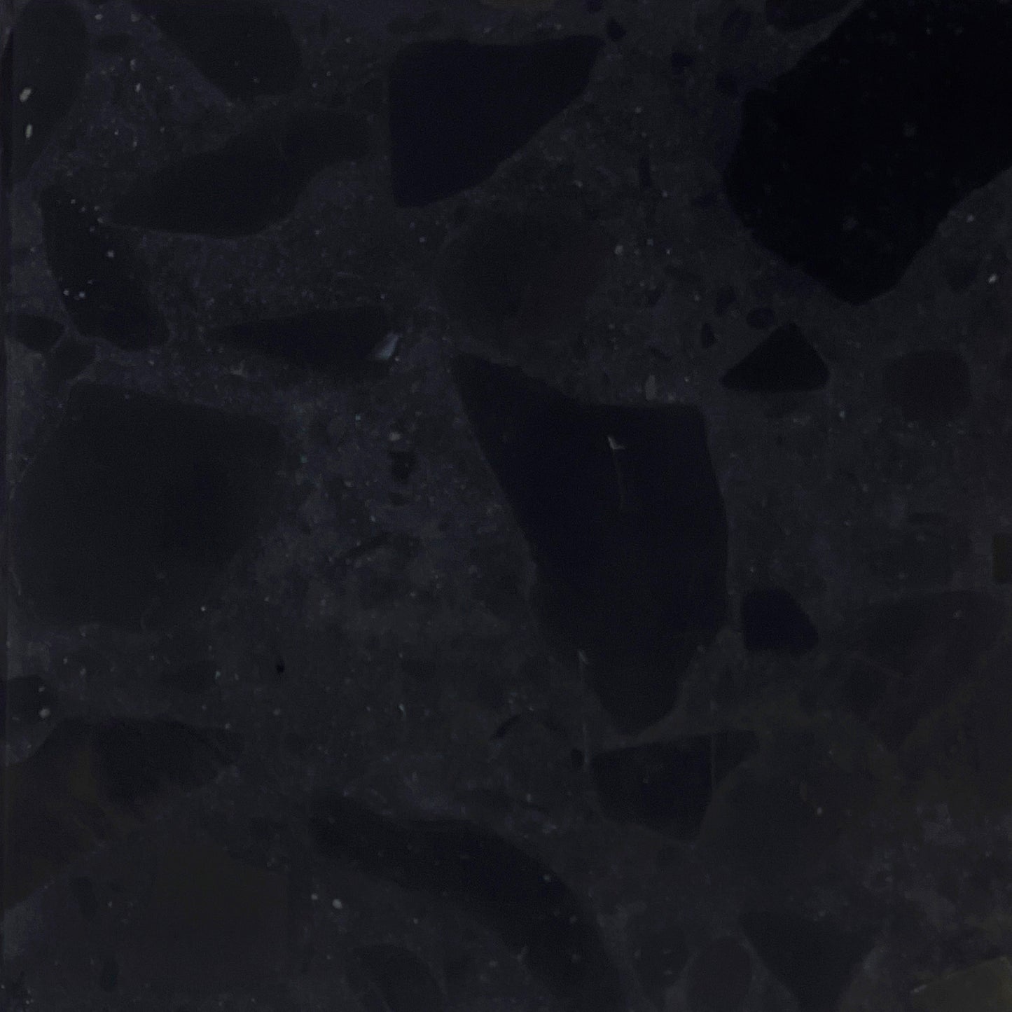 Pitch Black Terrazzo - Mix Size Stone Grains