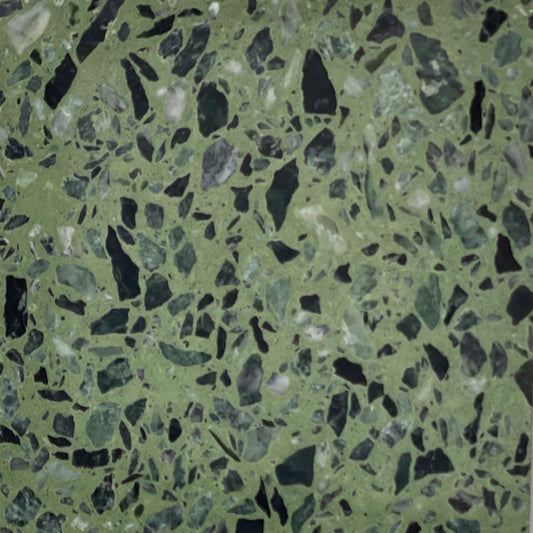 Sage Green Terrazzo - Small Size Stone Grains