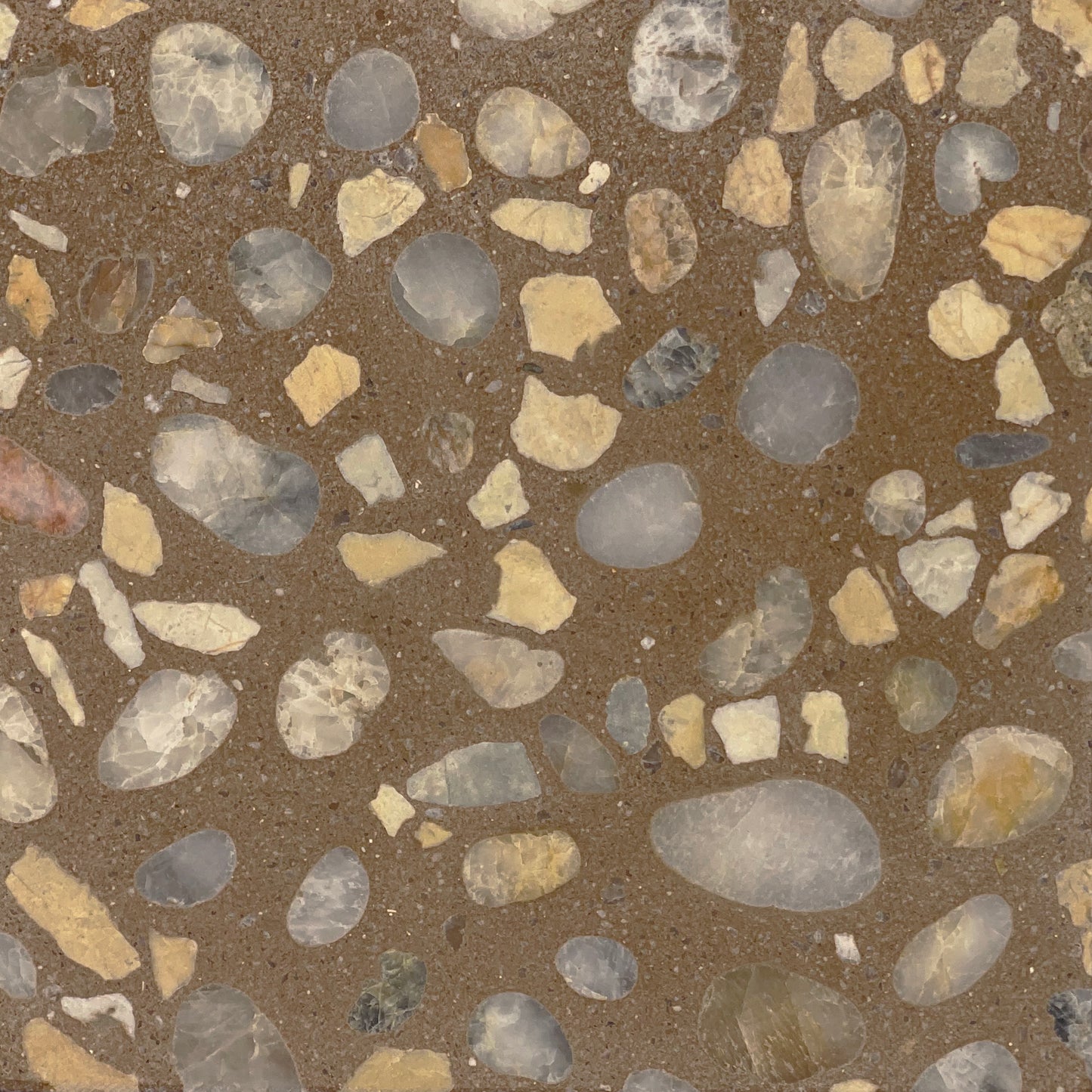 Clay Terrazzo - Medium Size Stone Grains