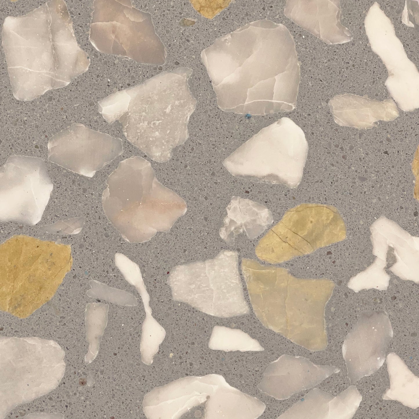 Daffodil Flower Terrazzo - large Size Stone Grains